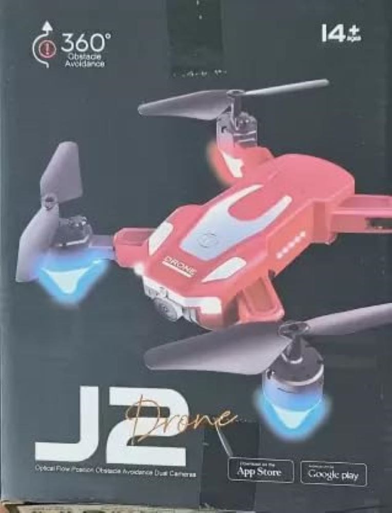 J2 Drone with 360° Obstacle Avoidance & Dual HD Camerav